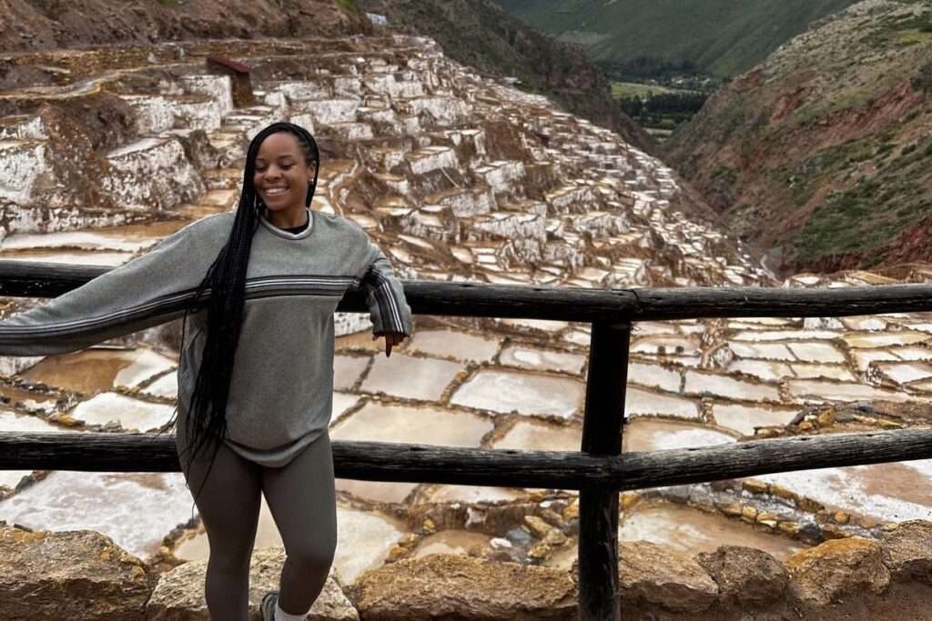 Dru at the salt mines in Peru