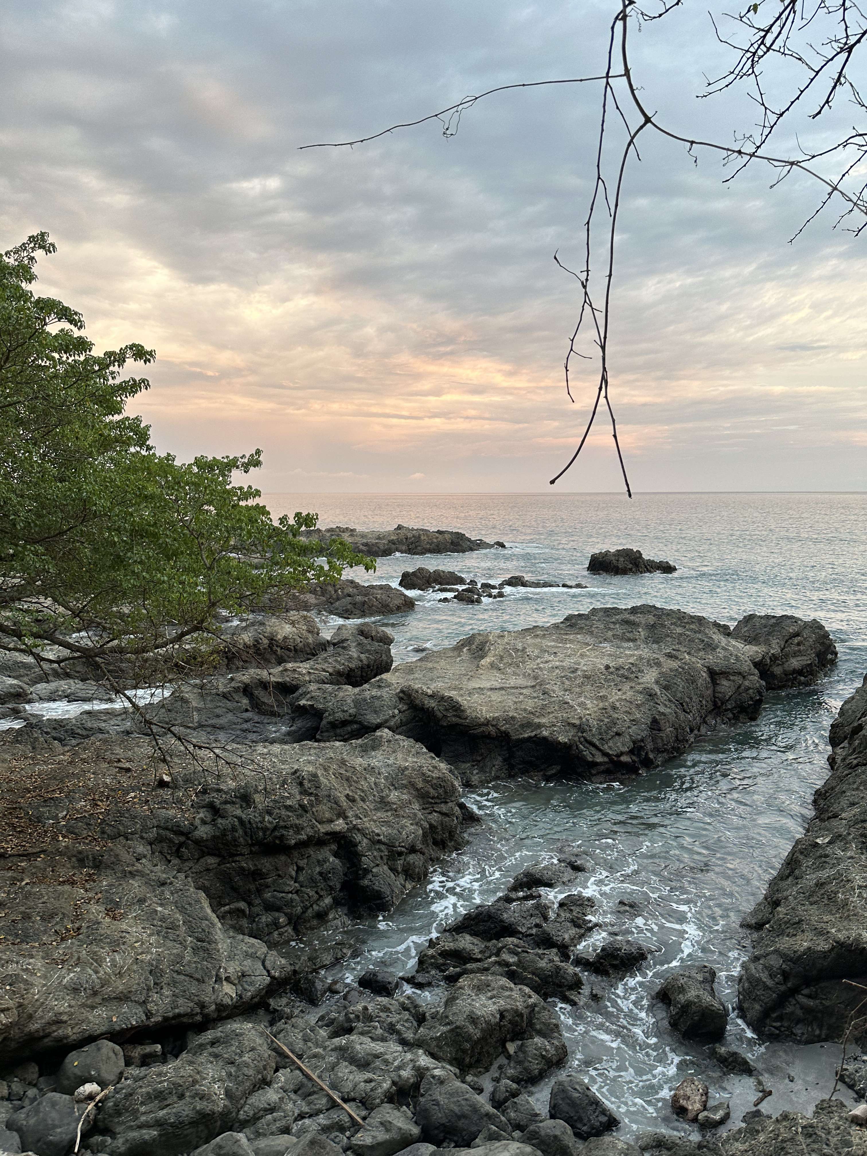 Scenic viewpoint overlooking Playa Montezuma, Costa Rica’s tropical coastline