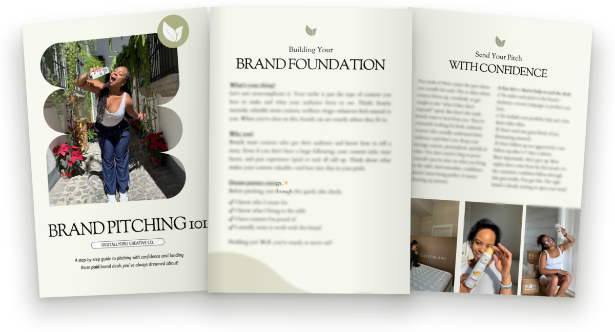 3 page brand pitching guide preview