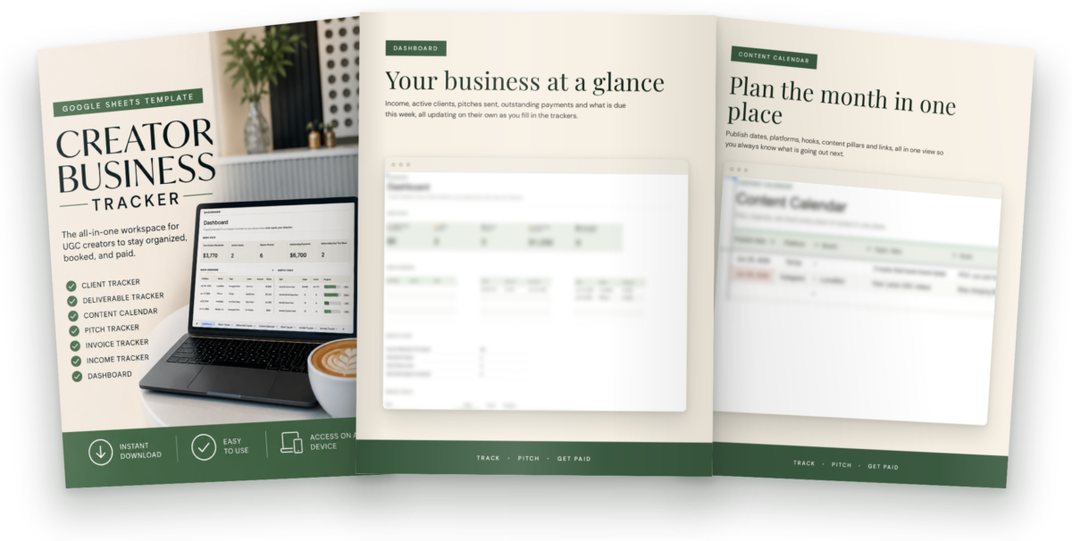 creator business tracker 3 inner pages